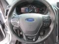 Ebony Black 2017 Ford Explorer Limited Steering Wheel