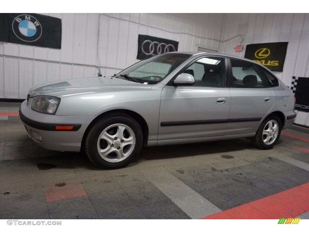 2003 Elantra GT Hatchback - Silver Pewter / Dark Gray photo #2