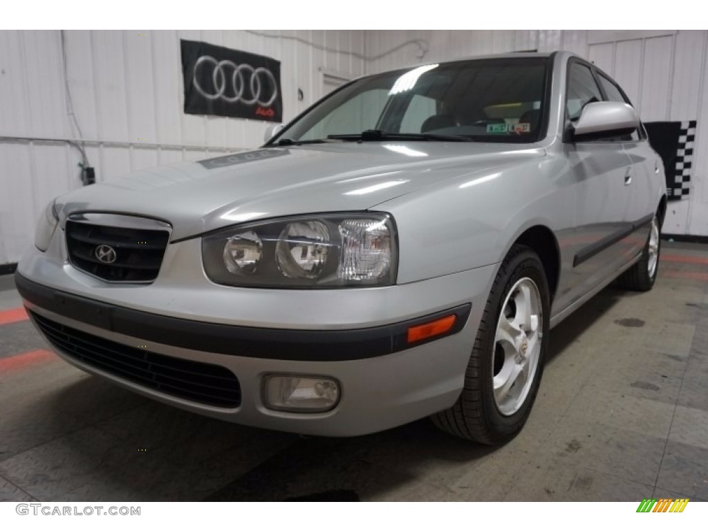 2003 Elantra GT Hatchback - Silver Pewter / Dark Gray photo #3
