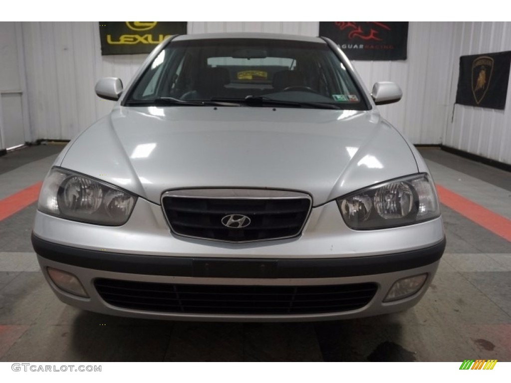 2003 Elantra GT Hatchback - Silver Pewter / Dark Gray photo #4