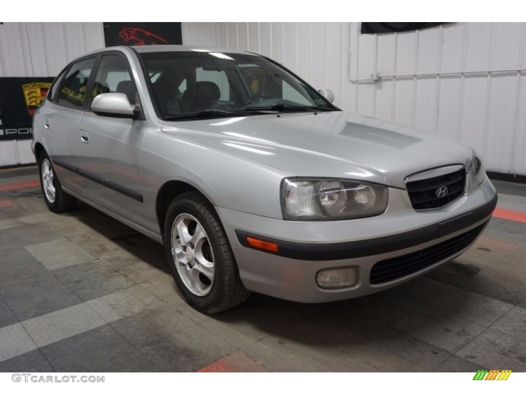 2003 Elantra GT Hatchback - Silver Pewter / Dark Gray photo #5