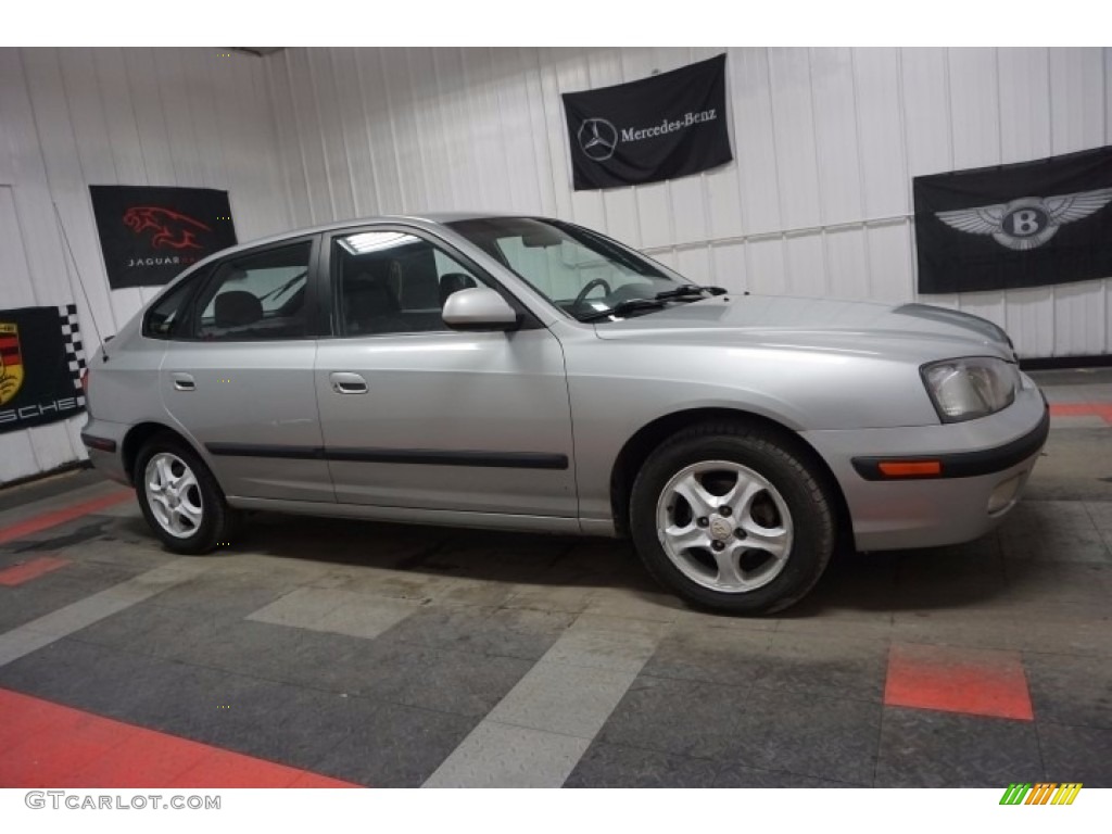 2003 Elantra GT Hatchback - Silver Pewter / Dark Gray photo #6