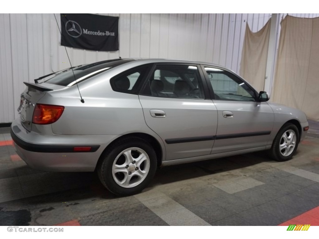 2003 Elantra GT Hatchback - Silver Pewter / Dark Gray photo #7