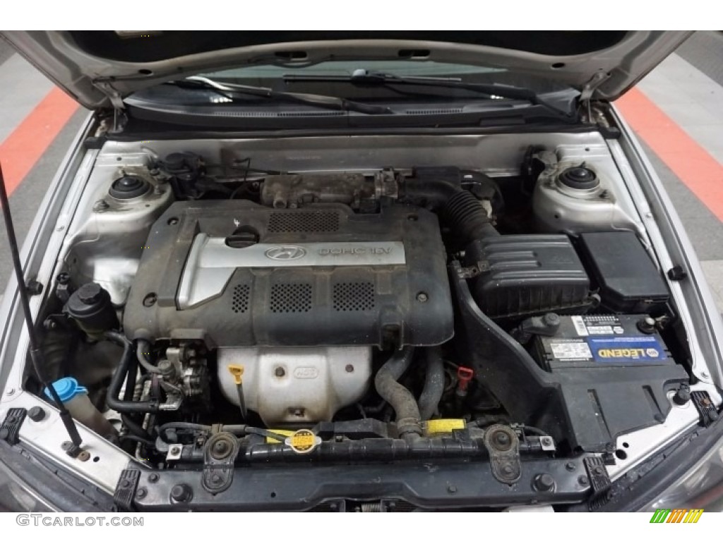2003 Elantra GT Hatchback - Silver Pewter / Dark Gray photo #40
