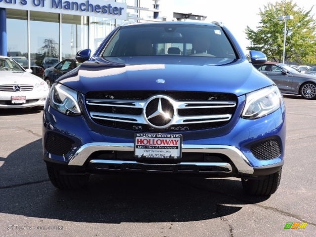 2017 GLC 300 4Matic - Brilliant Blue Metallic / Saddle Brown/Black photo #2