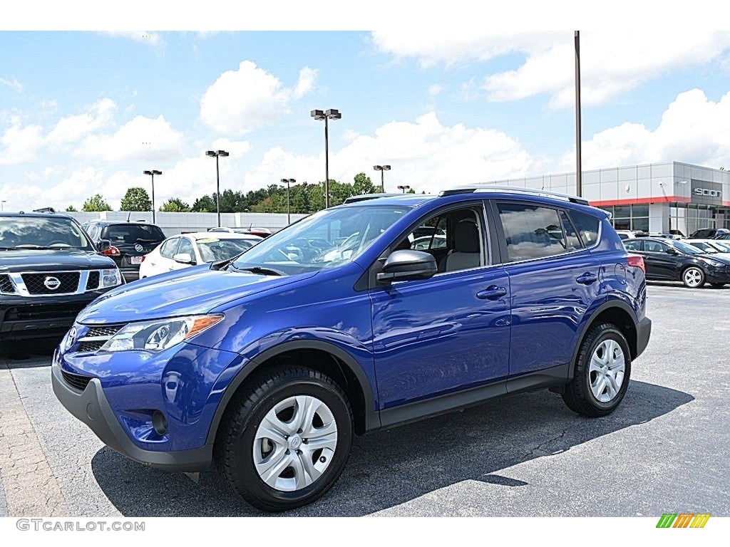 2014 RAV4 LE - Blue Crush Metallic / Black photo #7
