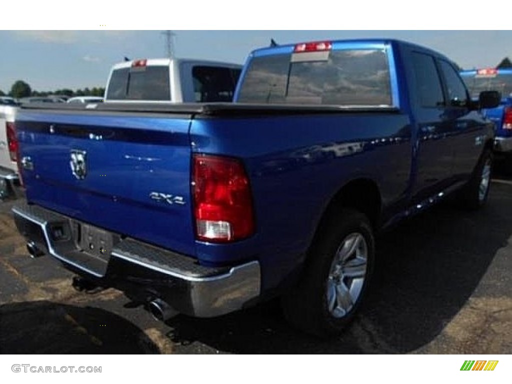 2014 1500 Big Horn Crew Cab 4x4 - Blue Streak Pearl Coat / Black/Diesel Gray photo #2