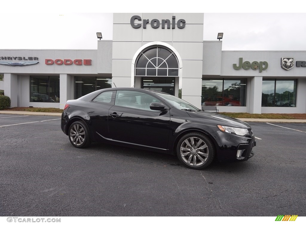2012 Forte Koup SX - Ebony Black / Black photo #1