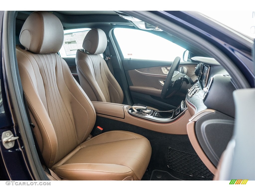 Nut Brown/Black Interior 2017 Mercedes-Benz E 300 Sedan Photo #114944248