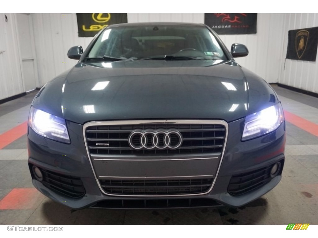 2009 A4 2.0T Premium quattro Sedan - Meteor Grey Pearl Effect / Black photo #4