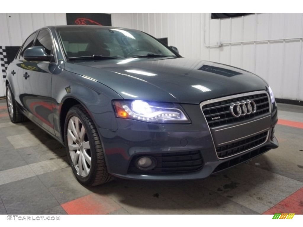 2009 A4 2.0T Premium quattro Sedan - Meteor Grey Pearl Effect / Black photo #5