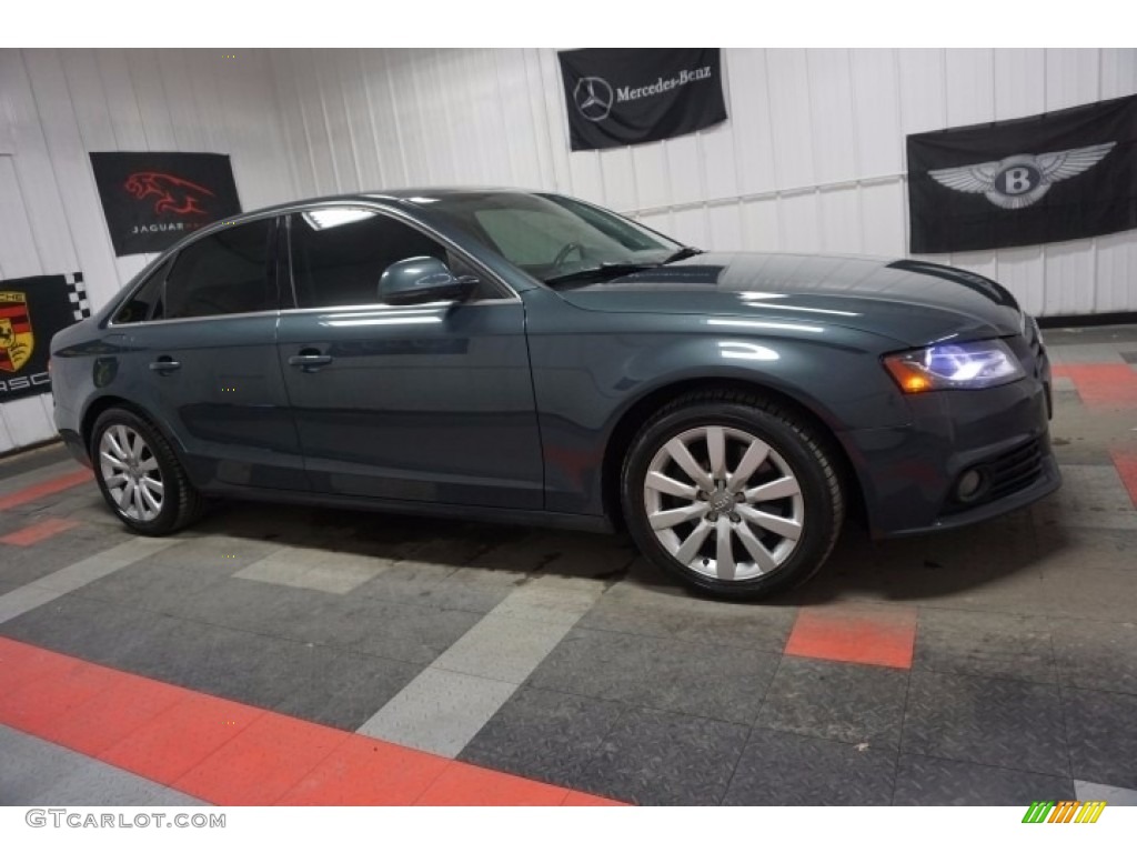 2009 A4 2.0T Premium quattro Sedan - Meteor Grey Pearl Effect / Black photo #6