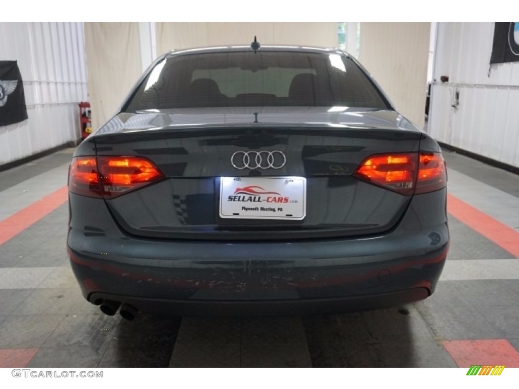 2009 A4 2.0T Premium quattro Sedan - Meteor Grey Pearl Effect / Black photo #9