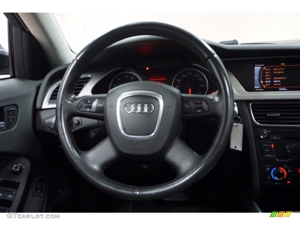 2009 A4 2.0T Premium quattro Sedan - Meteor Grey Pearl Effect / Black photo #29