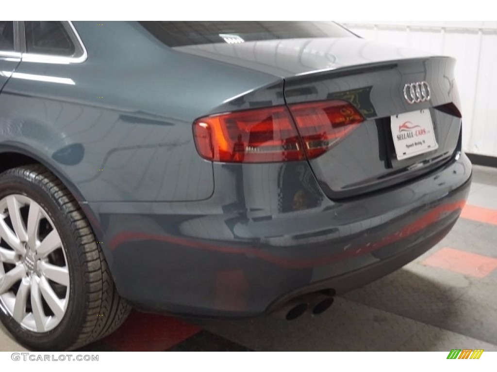 2009 A4 2.0T Premium quattro Sedan - Meteor Grey Pearl Effect / Black photo #70