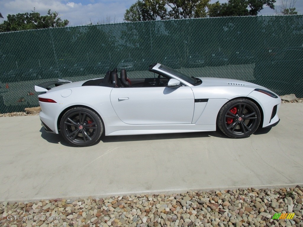 Glacier White 2017 Jaguar F-TYPE SVR AWD Convertible Exterior Photo #114950099