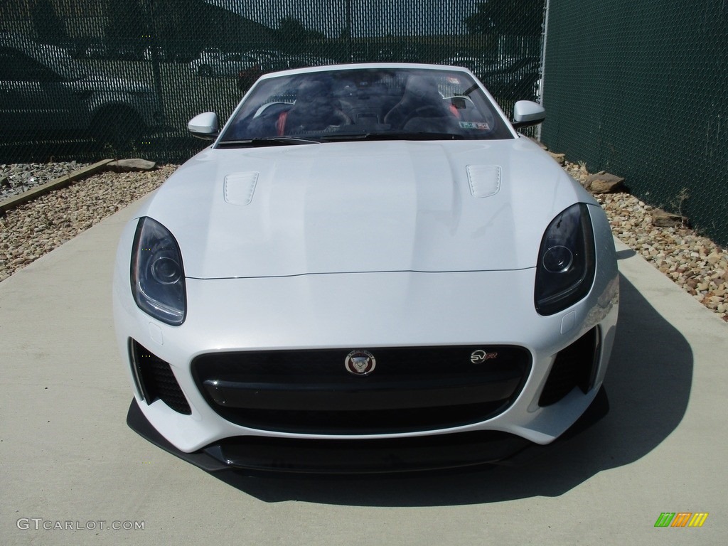 2017 F-TYPE SVR AWD Convertible - Glacier White / SVR Quilted Jet W/Red Stitching photo #7