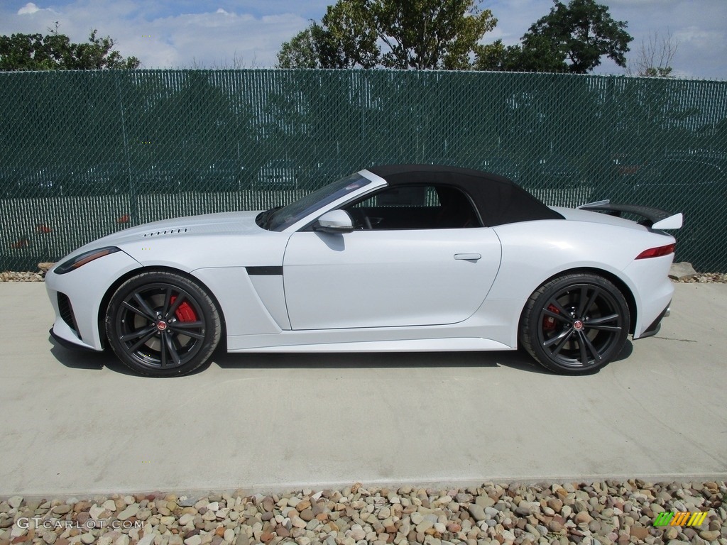 Glacier White 2017 Jaguar F-TYPE SVR AWD Convertible Exterior Photo #114950326