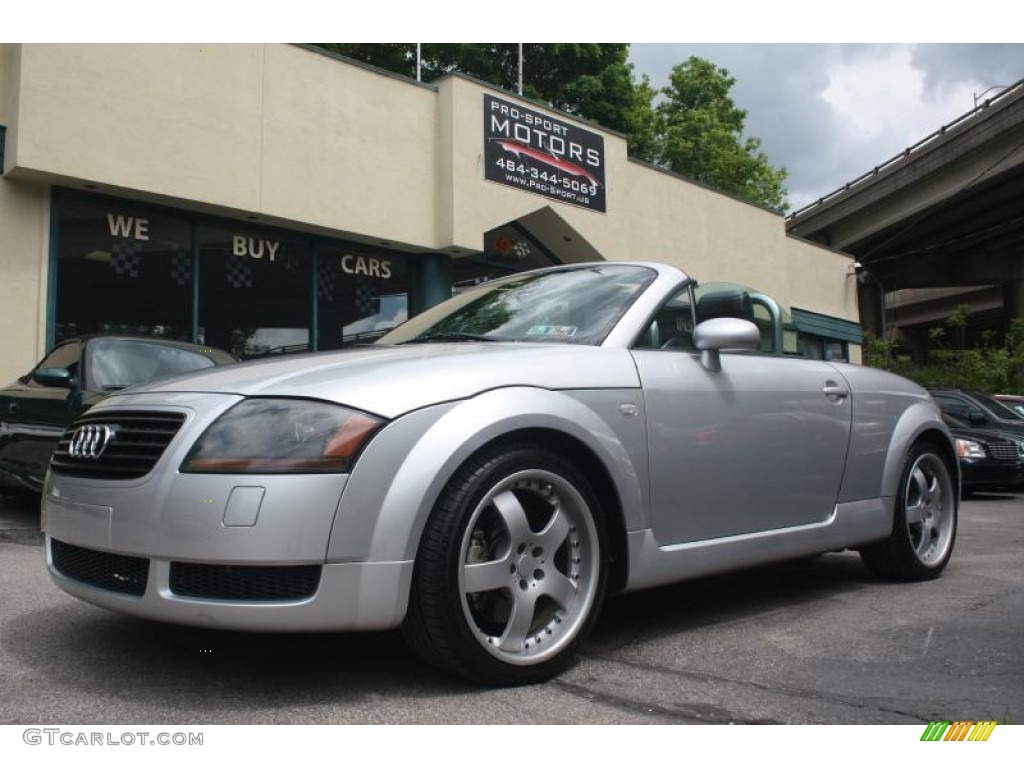 2001 TT 1.8T quattro Roadster - Lake Silver Metallic / Ebony Black photo #1