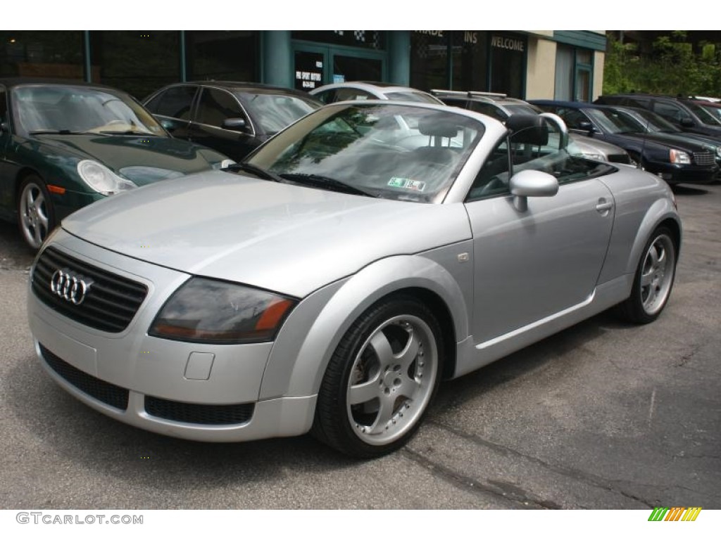 2001 TT 1.8T quattro Roadster - Lake Silver Metallic / Ebony Black photo #4