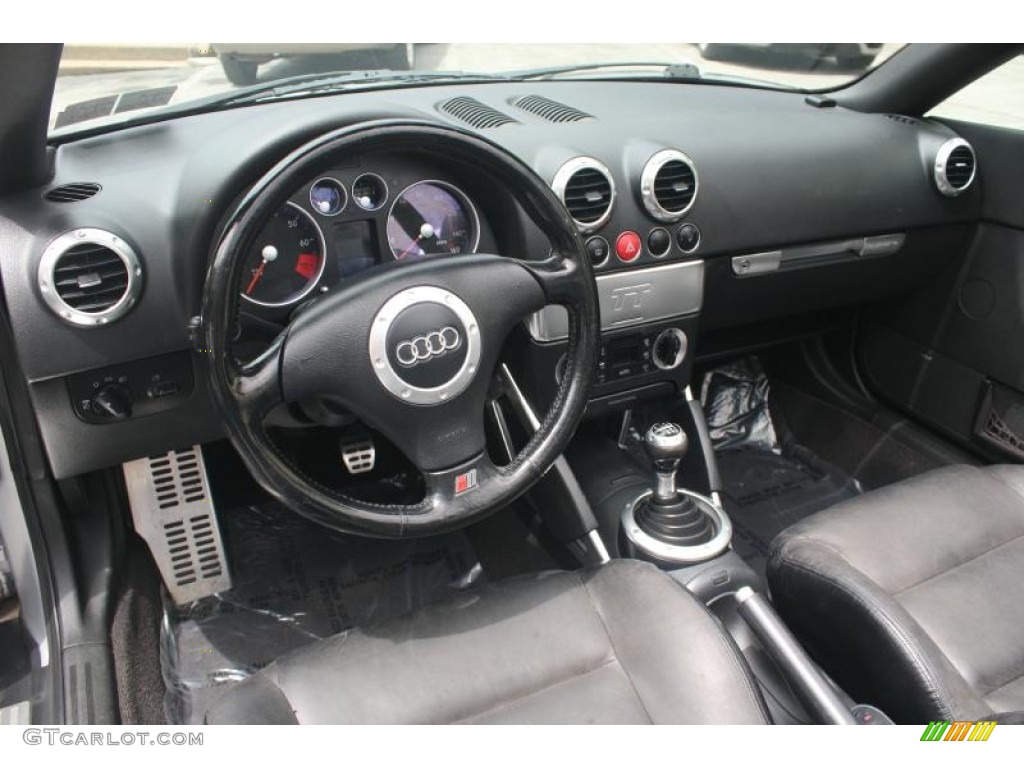 2001 TT 1.8T quattro Roadster - Lake Silver Metallic / Ebony Black photo #16