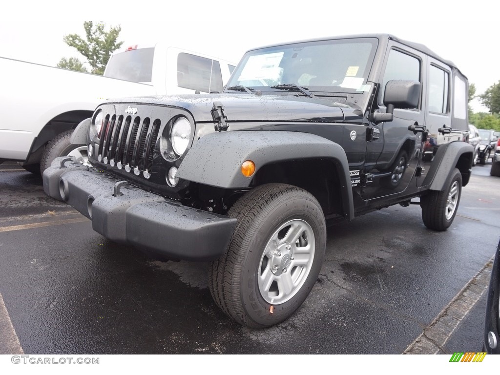 2016 Wrangler Unlimited Sport 4x4 - Black / Black photo #1