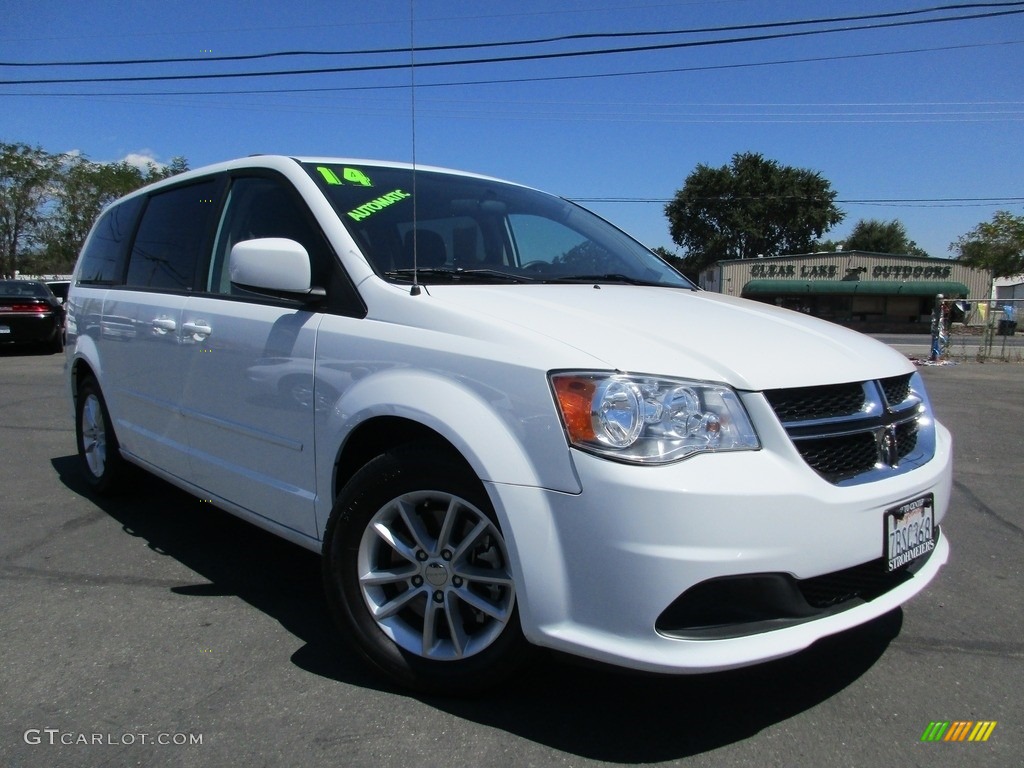 2014 Grand Caravan SXT - Bright White / Black/Light Graystone photo #1