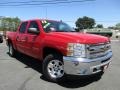 2013 Victory Red Chevrolet Silverado 1500 LT Crew Cab 4x4  photo #1