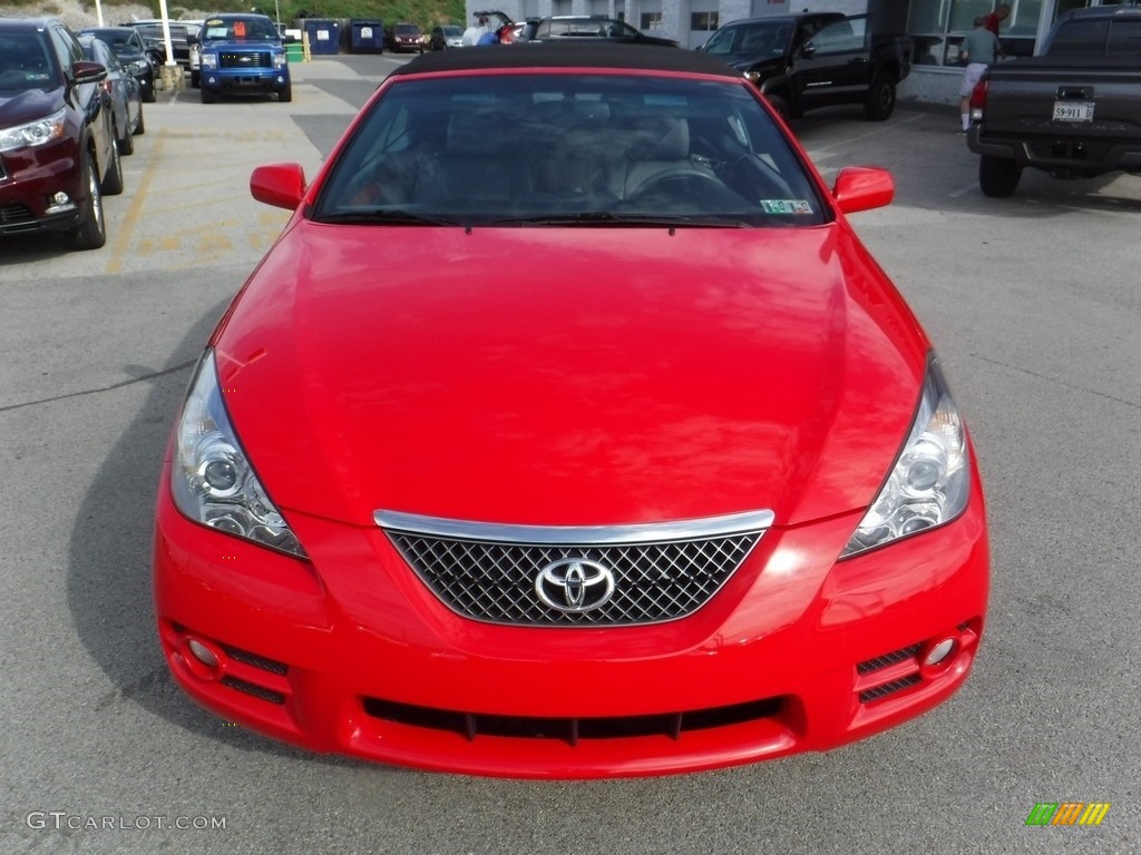 2008 Solara SLE V6 Convertible - Super Red 5 / Dark Stone photo #8