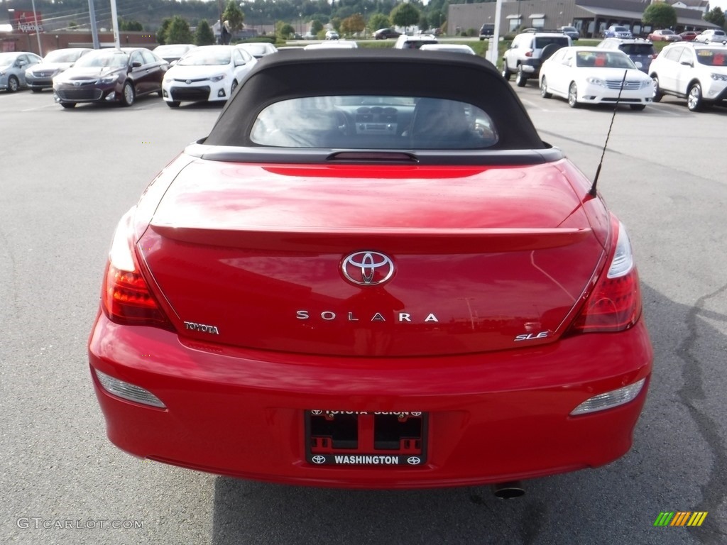 2008 Solara SLE V6 Convertible - Super Red 5 / Dark Stone photo #11
