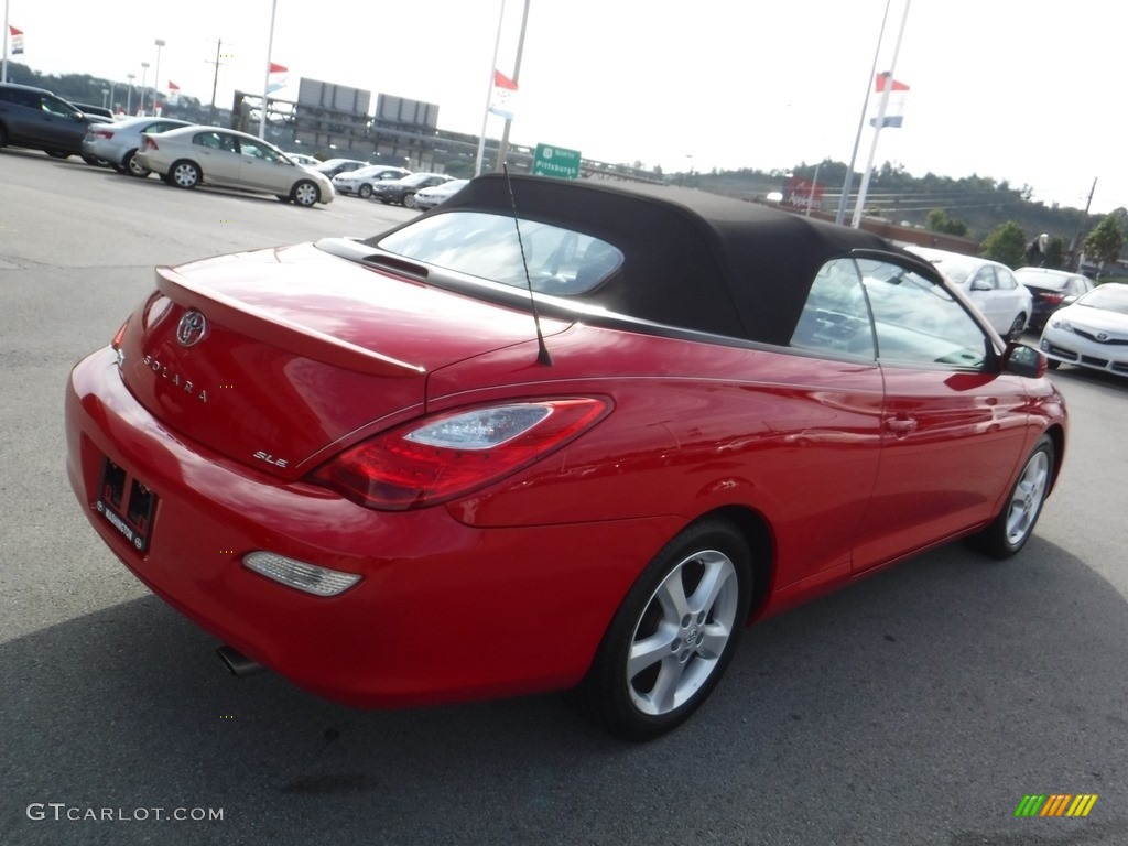 2008 Solara SLE V6 Convertible - Super Red 5 / Dark Stone photo #12