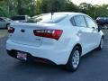 2013 Clear White Kia Rio EX Sedan  photo #7