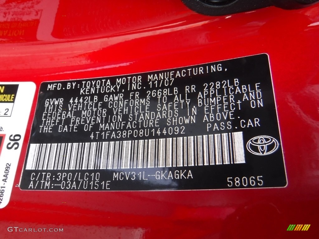 2008 Solara SLE V6 Convertible - Super Red 5 / Dark Stone photo #24