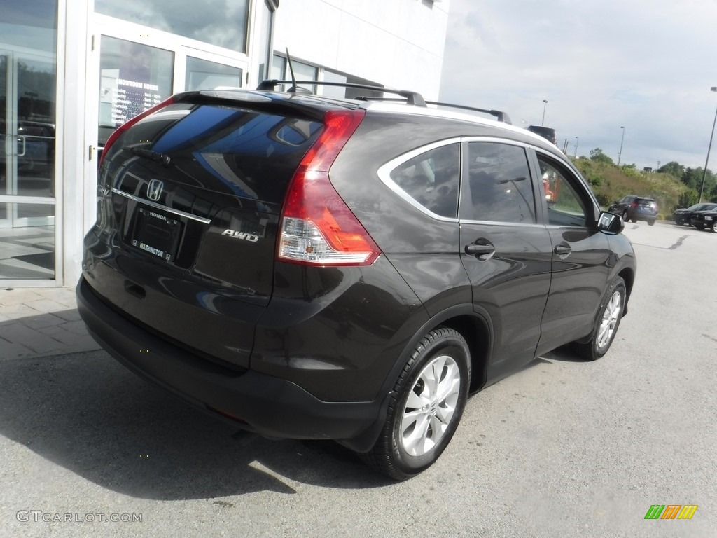 2013 CR-V EX-L AWD - Kona Coffee Metallic / Black photo #9