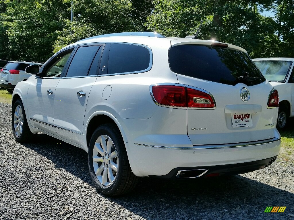 2017 Enclave Premium AWD - White Frost Tricoat / Light Titanium photo #4