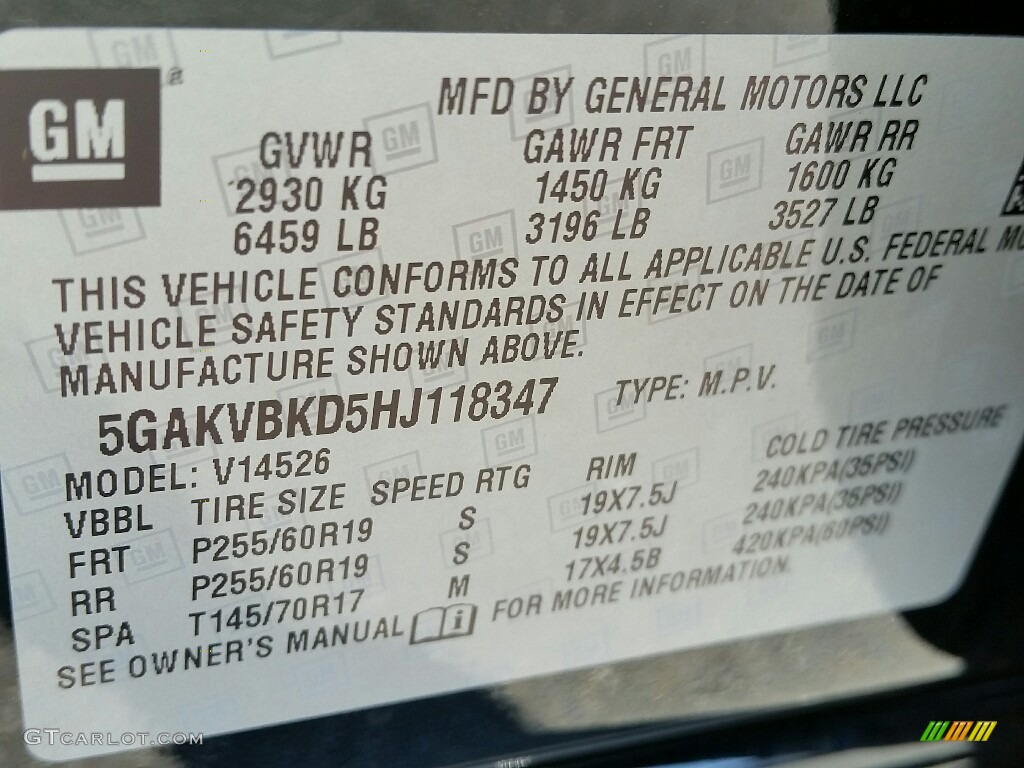 2017 Enclave Leather AWD - Ebony Twilight Metallic / Ebony/Ebony photo #10