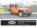 2012 Crush Orange Jeep Wrangler Unlimited Sport 4x4  photo #1