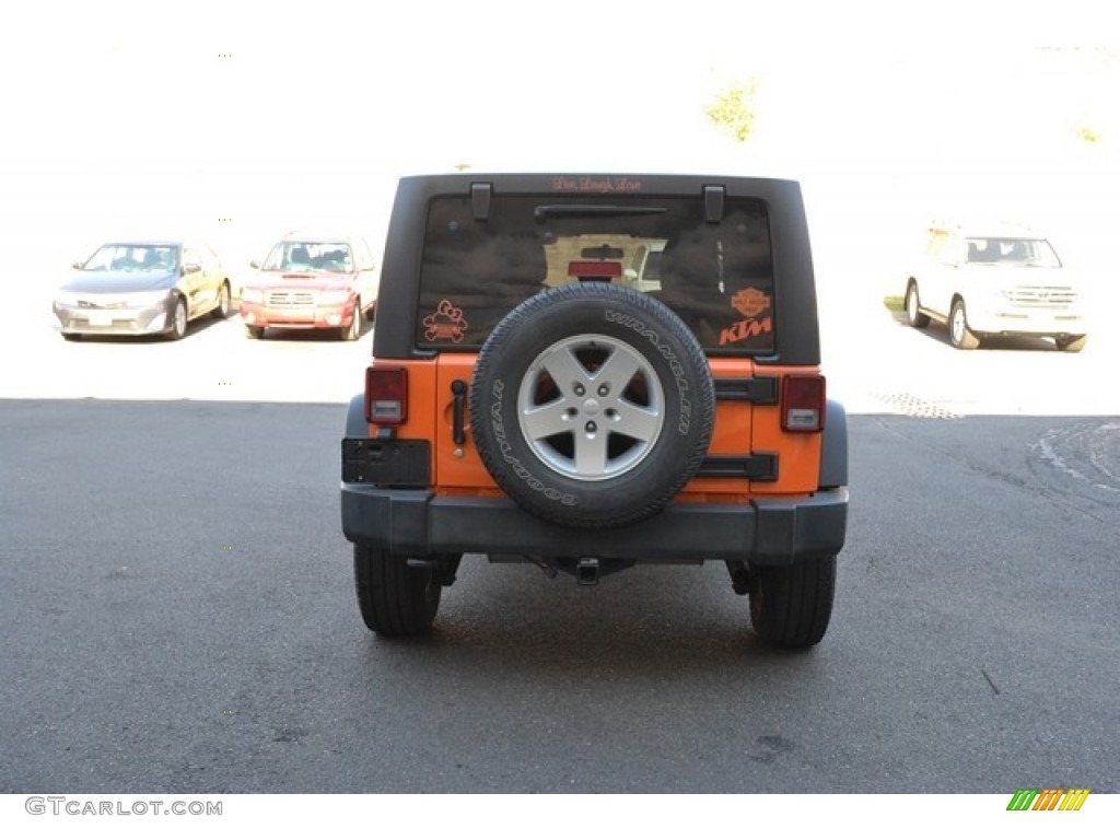 2012 Wrangler Unlimited Sport 4x4 - Crush Orange / Black photo #3