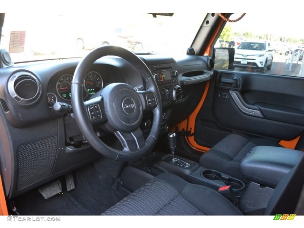 2012 Wrangler Unlimited Sport 4x4 - Crush Orange / Black photo #7