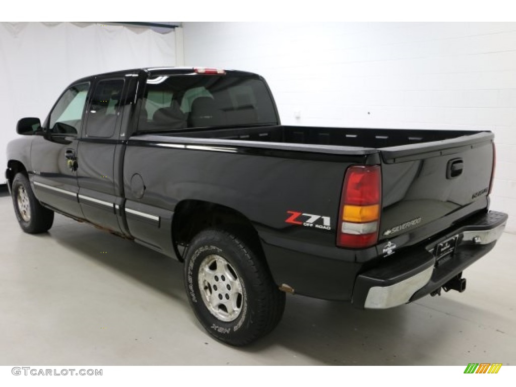 2001 Silverado 1500 LT Extended Cab 4x4 - Onyx Black / Graphite photo #21