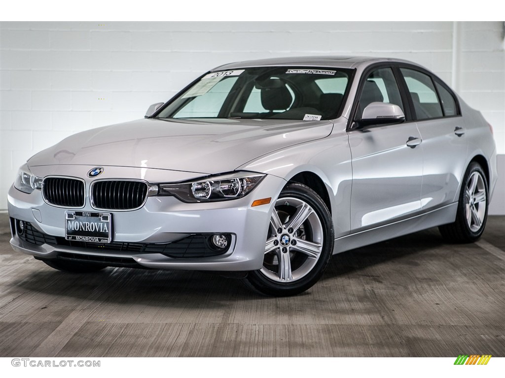 2013 3 Series 320i Sedan - Glacier Silver Metallic / Black photo #14
