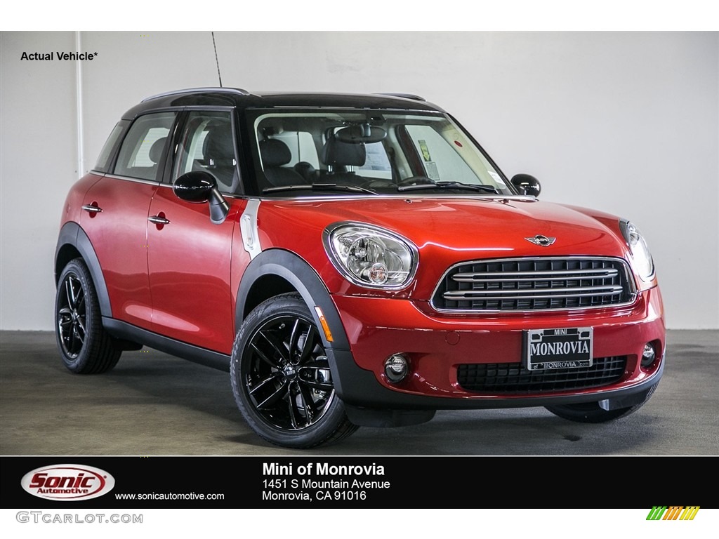 2016 Countryman Cooper - Blazing Red Metallic / Carbon Black photo #1