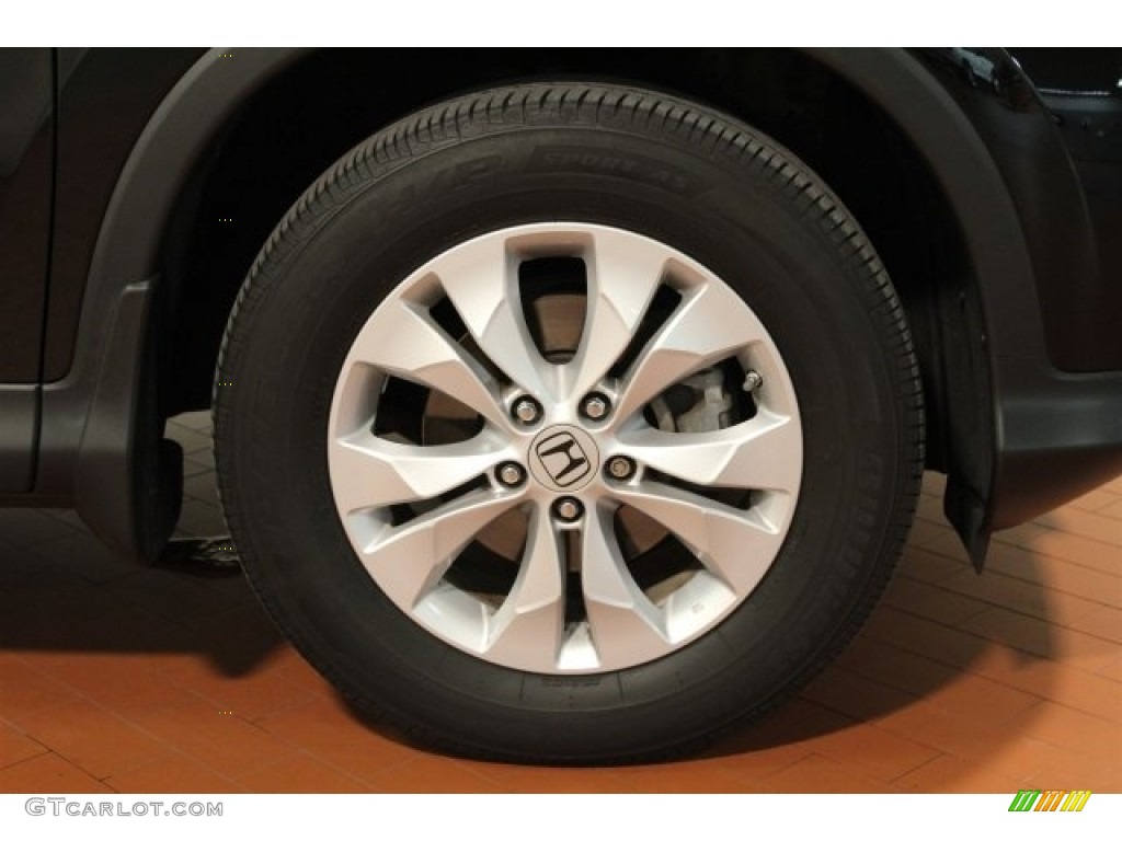 2012 CR-V EX 4WD - Crystal Black Pearl / Black photo #2