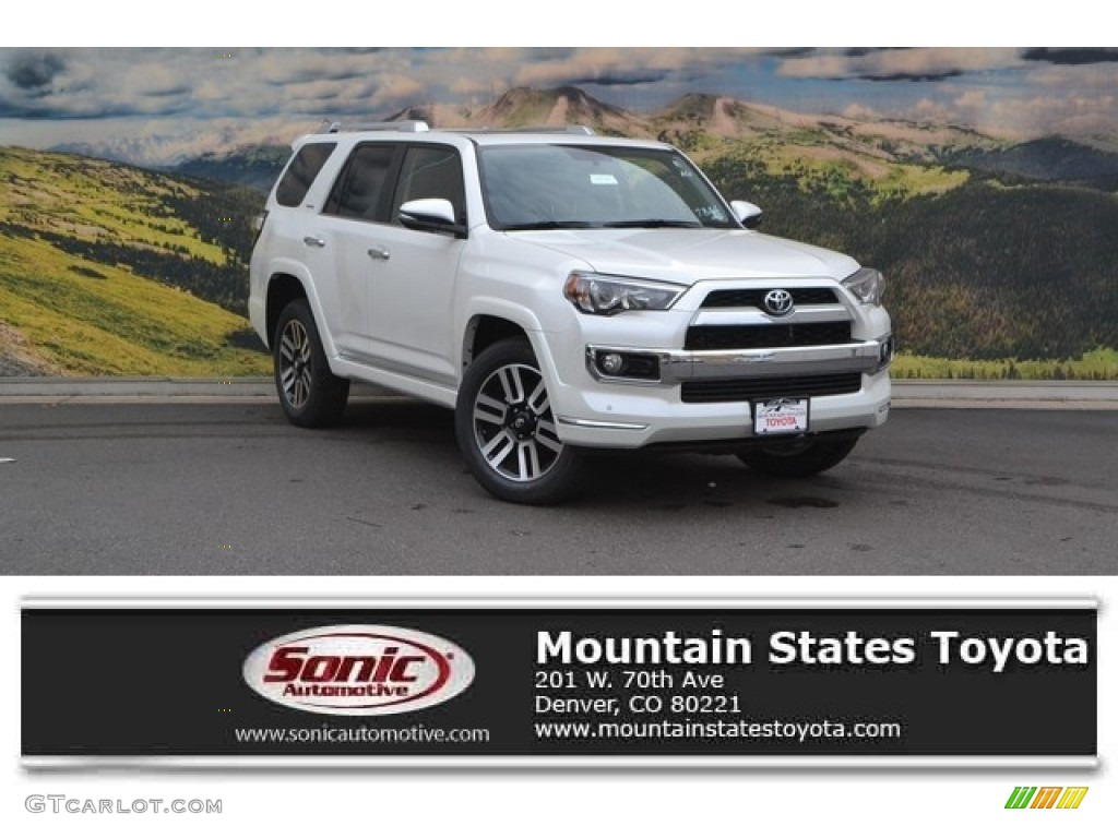 2016 4Runner Limited 4x4 - Blizzard White Pearl / Black photo #1