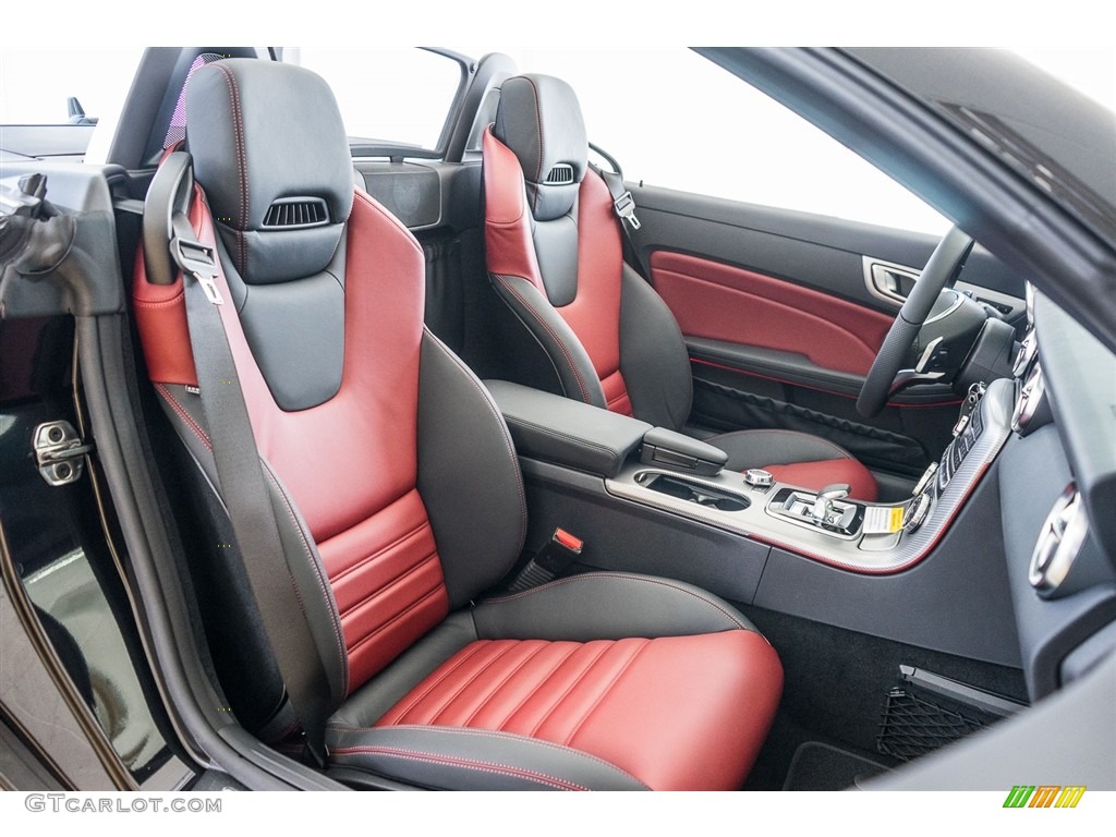 Bengal Red/Black Interior 2017 Mercedes-Benz SLC 43 AMG Roadster Photo #114982168
