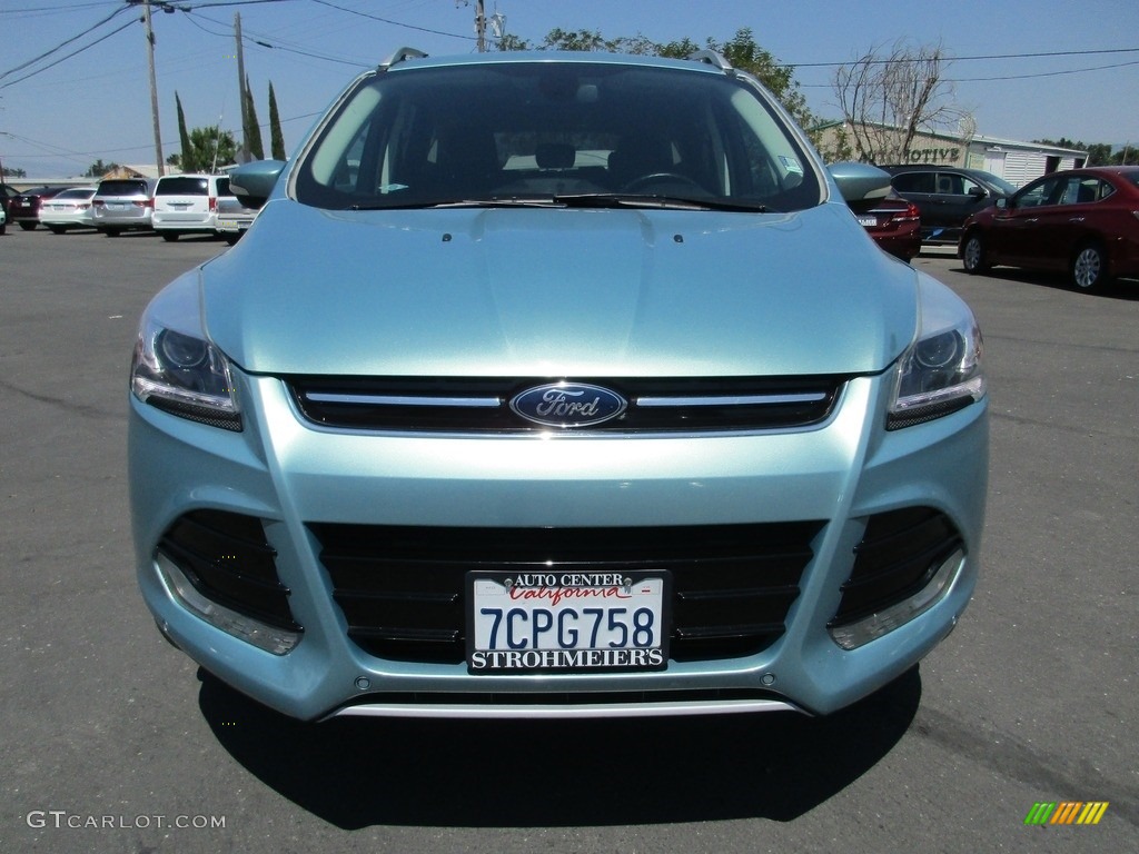 2013 Escape Titanium 2.0L EcoBoost 4WD - Frosted Glass Metallic / Charcoal Black photo #2