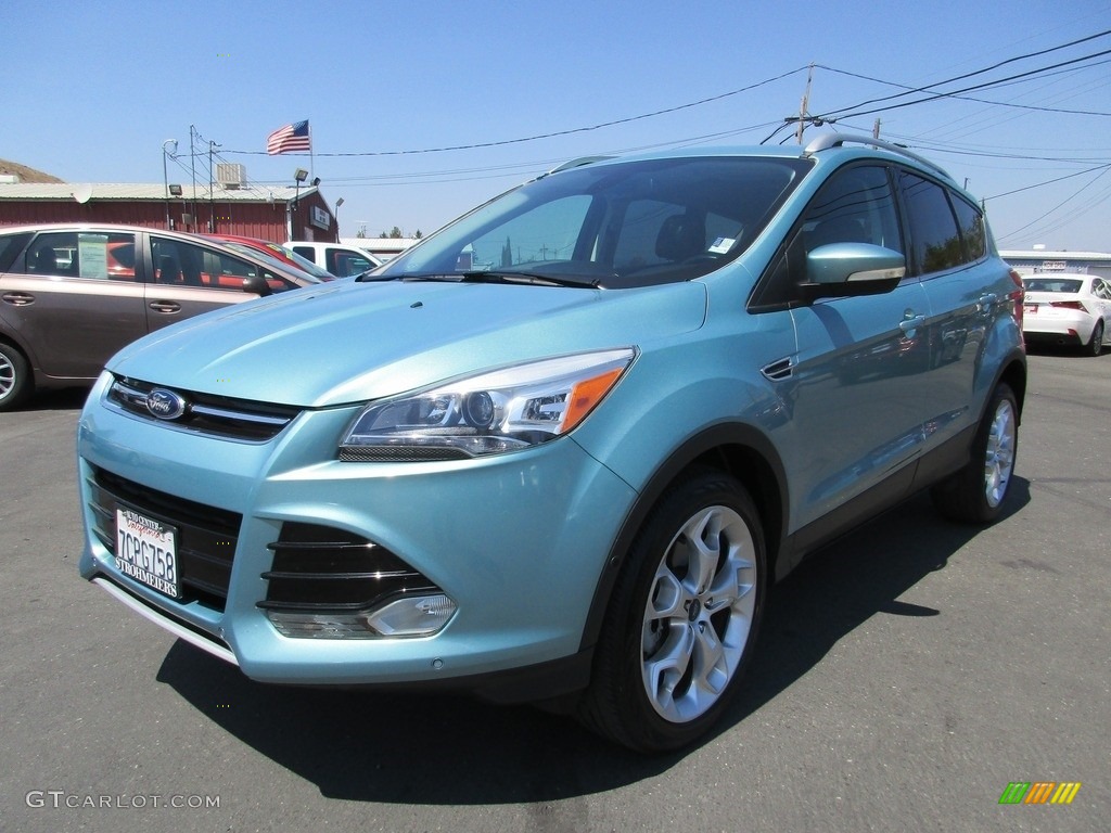 2013 Escape Titanium 2.0L EcoBoost 4WD - Frosted Glass Metallic / Charcoal Black photo #3