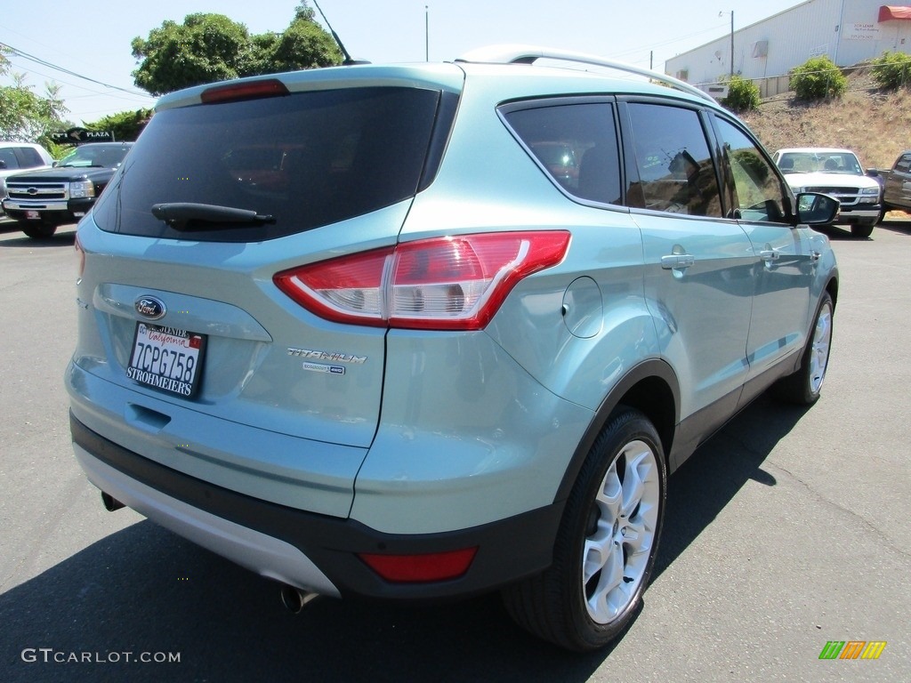 2013 Escape Titanium 2.0L EcoBoost 4WD - Frosted Glass Metallic / Charcoal Black photo #7