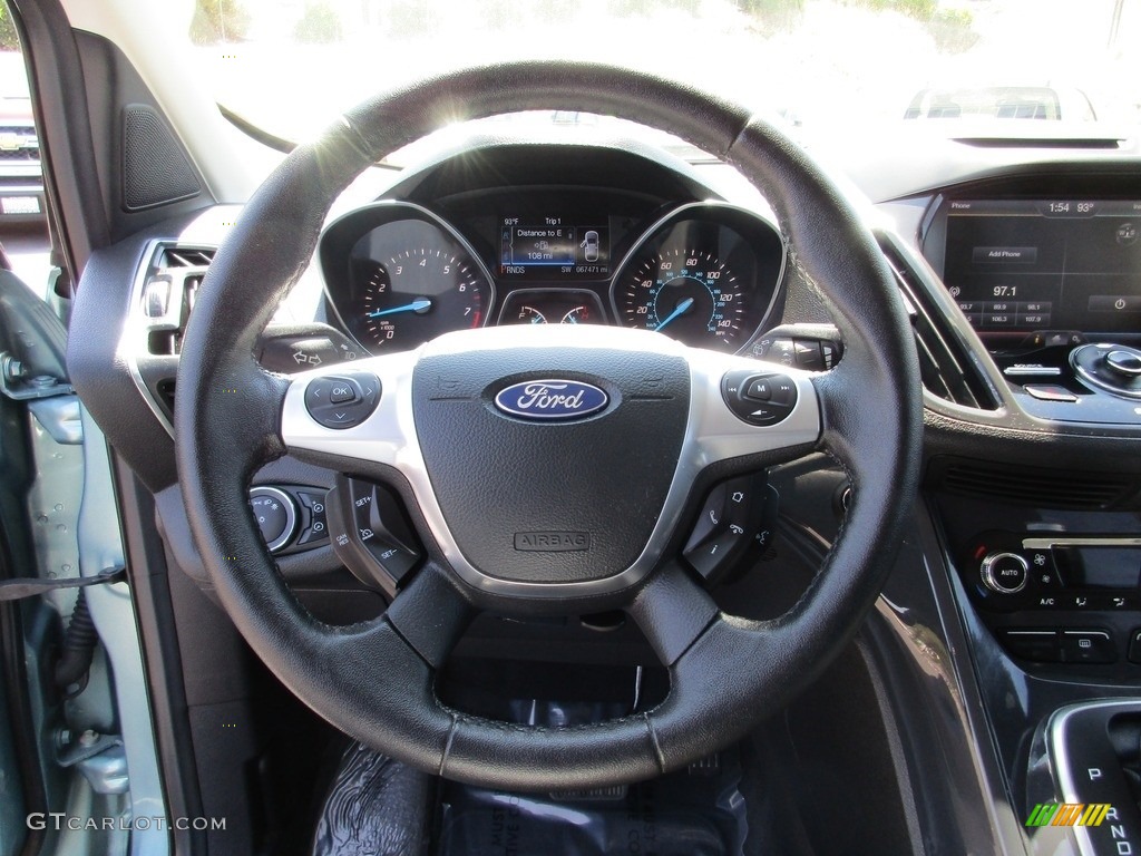 2013 Escape Titanium 2.0L EcoBoost 4WD - Frosted Glass Metallic / Charcoal Black photo #13