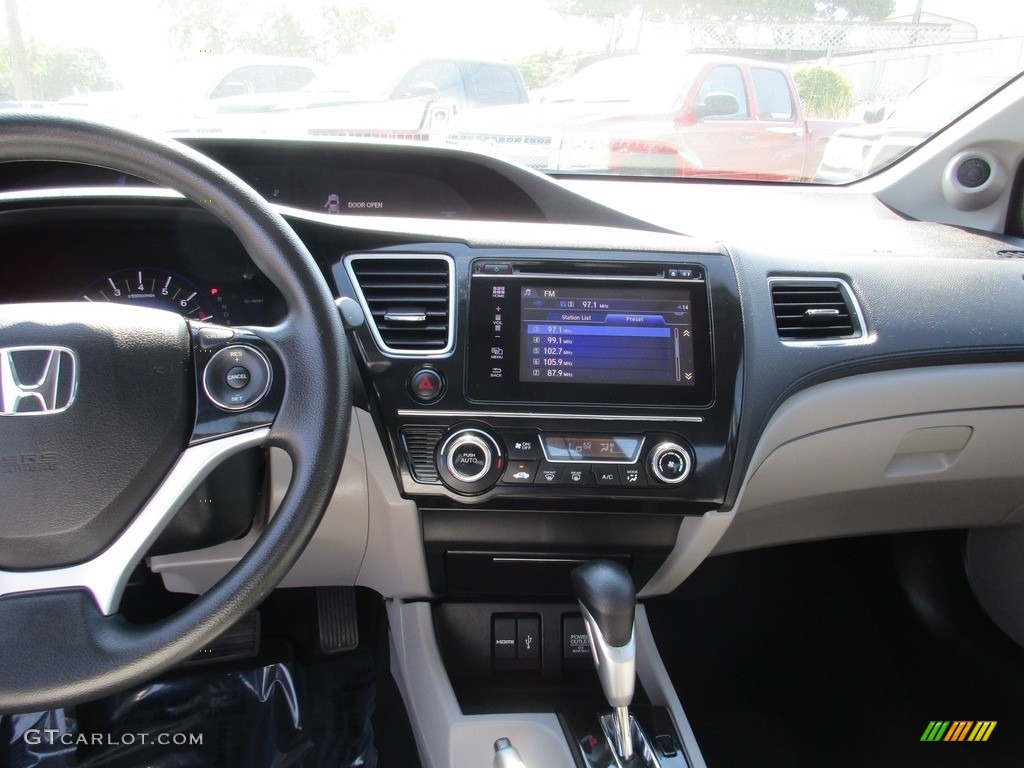 2015 Civic EX Sedan - Dyno Blue Pearl / Gray photo #15